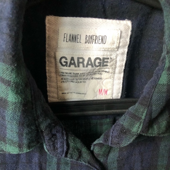 GARAGE Boyfriend flannel shirt - Picture 3 of 3